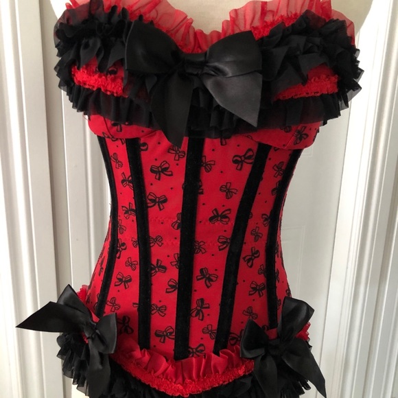 ❤️❤️Coquette Boned Corset Bustier BNWOT❤️❤️ - Picture 2 of 10